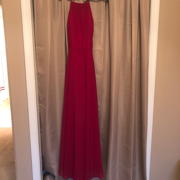 JJ’s House Floor-Length Chiffon Bridesmaid Dress - Picture 4 of 5